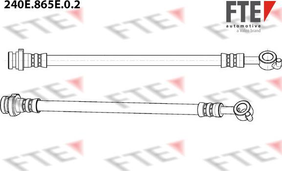 FTE 240E.865E.0.2 - Гальмівний шланг autocars.com.ua