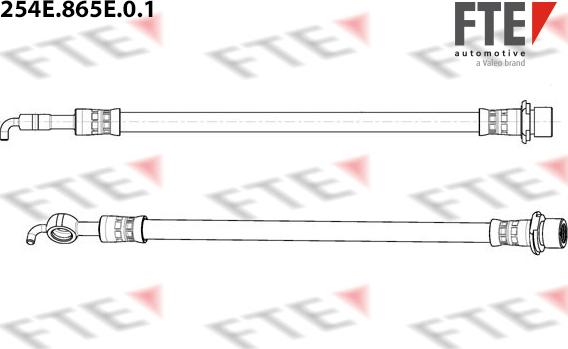 FTE 254E.865E.0.1 - Гальмівний шланг autocars.com.ua