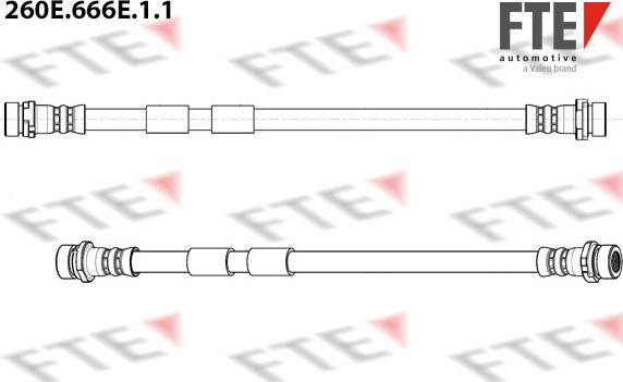 FTE 260E.666E.1.1 - Гальмівний шланг autocars.com.ua