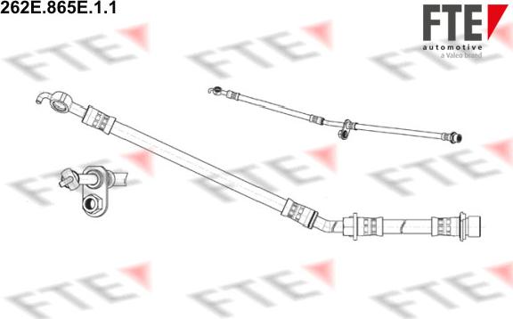 FTE 262E.865E.1.1 - Гальмівний шланг autocars.com.ua