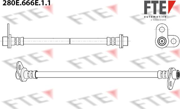 FTE 280E.666E.1.1 - Тормозной шланг avtokuzovplus.com.ua