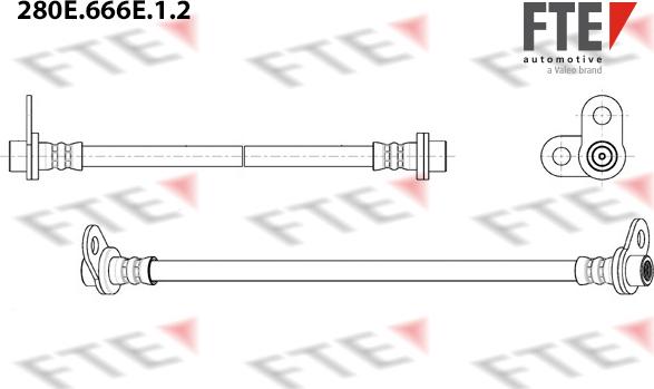 FTE 280E.666E.1.2 - Тормозной шланг avtokuzovplus.com.ua