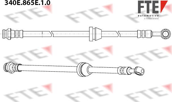 FTE 340E.865E.1.0 - Тормозной шланг avtokuzovplus.com.ua