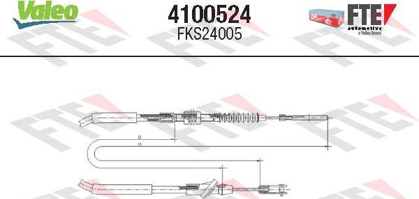 FTE 4100524 - Трос, управління зчепленням autocars.com.ua