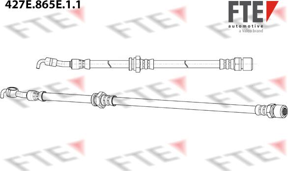 FTE 427E.865E.1.1 - Гальмівний шланг autocars.com.ua