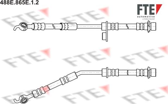 FTE 488E.865E.1.2 - Гальмівний шланг autocars.com.ua