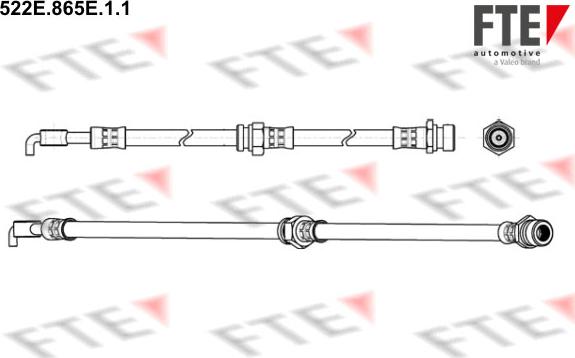 FTE 522E.865E.1.1 - Гальмівний шланг autocars.com.ua