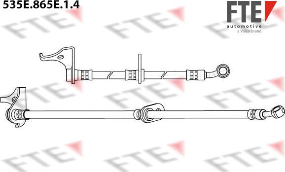 FTE 535E.865E.1.4 - Гальмівний шланг autocars.com.ua