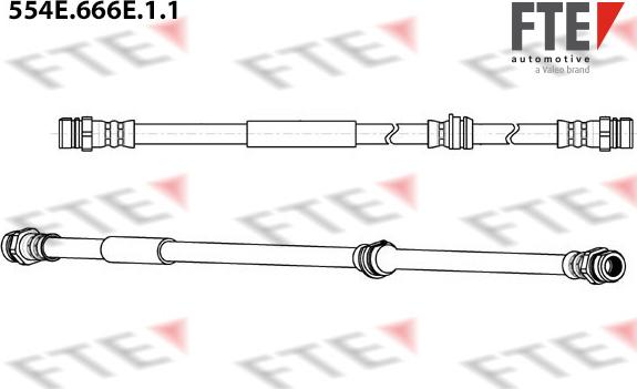 FTE 554E.666E.1.1 - Гальмівний шланг autocars.com.ua