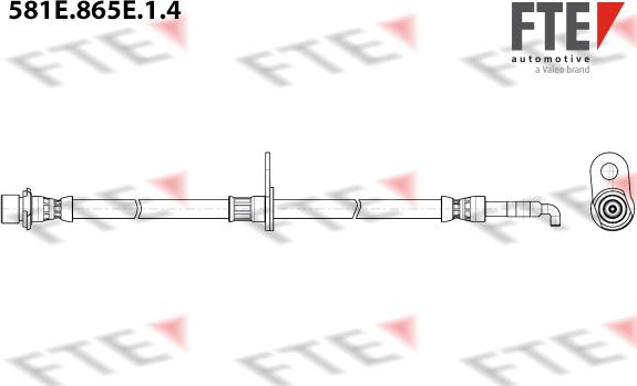 FTE 581E.865E.1.4 - Гальмівний шланг autocars.com.ua