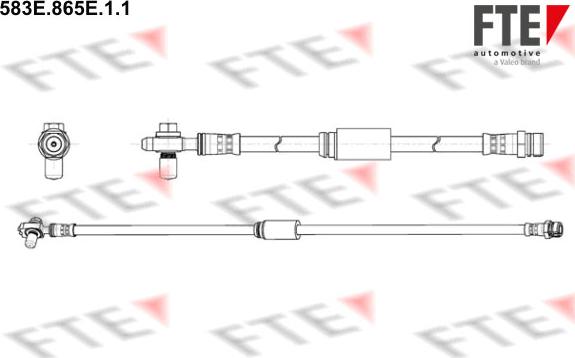 FTE 583E.865E.1.1 - Тормозной шланг avtokuzovplus.com.ua