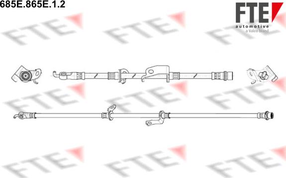 FTE 9240832 - Гальмівний шланг autocars.com.ua