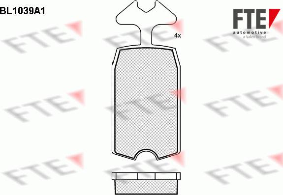 FTE 9010018 - Гальмівні колодки, дискові гальма autocars.com.ua