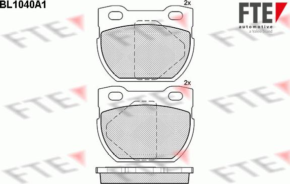 FTE BL1040A1 - Гальмівні колодки, дискові гальма autocars.com.ua