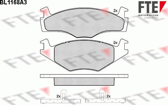 FTE 9010046 - Гальмівні колодки, дискові гальма autocars.com.ua