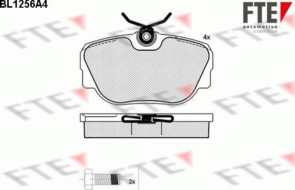 FTE 9010079 - Тормозные колодки, дисковые, комплект avtokuzovplus.com.ua