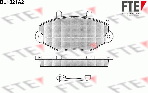 FTE BL1324A2 - Гальмівні колодки, дискові гальма autocars.com.ua