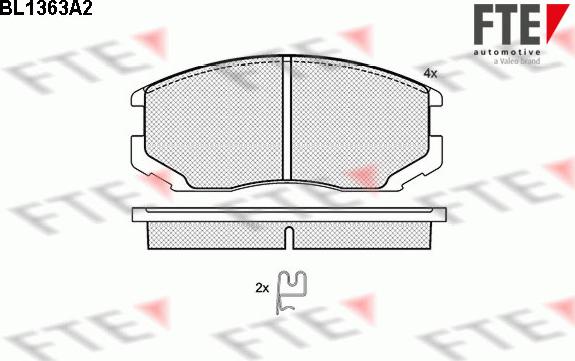 FTE 9010141 - Гальмівні колодки, дискові гальма autocars.com.ua