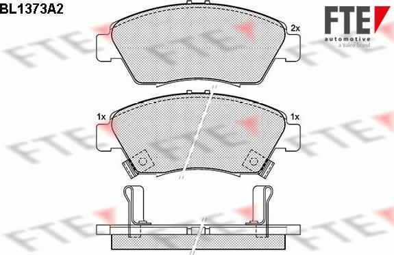 FTE 9010150 - Тормозные колодки, дисковые, комплект avtokuzovplus.com.ua