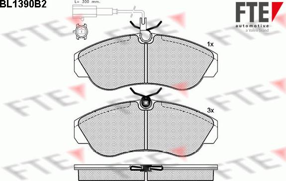 FTE 9010163 - Тормозные колодки, дисковые, комплект avtokuzovplus.com.ua