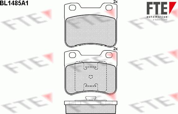 FTE 9010218 - Тормозные колодки, дисковые, комплект avtokuzovplus.com.ua