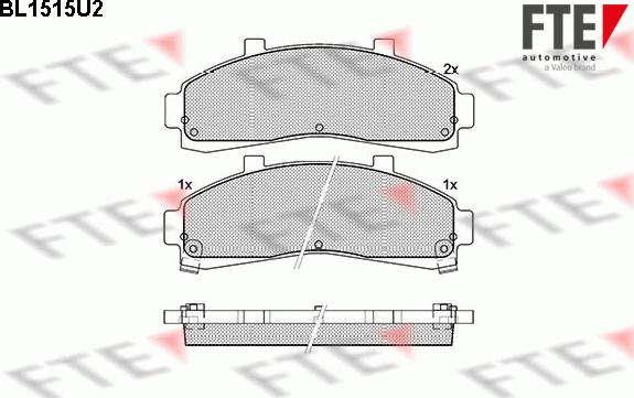 FTE 9010229 - Гальмівні колодки, дискові гальма autocars.com.ua