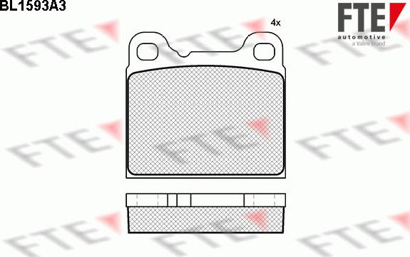 FTE 9010242 - Тормозные колодки, дисковые, комплект avtokuzovplus.com.ua