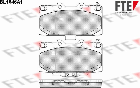 FTE 9010267 - Тормозные колодки, дисковые, комплект avtokuzovplus.com.ua