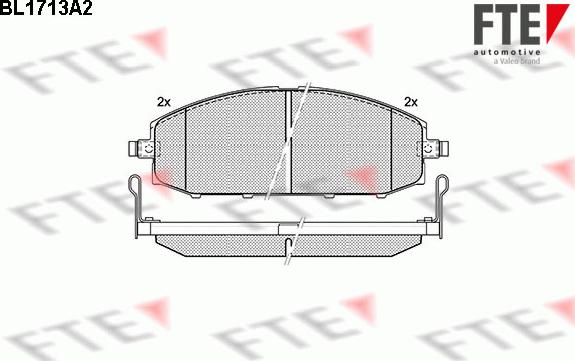 FTE 9010314 - Гальмівні колодки, дискові гальма autocars.com.ua