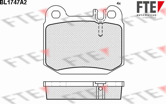 FTE 9010330 - Гальмівні колодки, дискові гальма autocars.com.ua