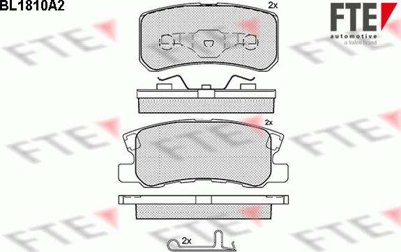 FTE 9010386 - Гальмівні колодки, дискові гальма autocars.com.ua