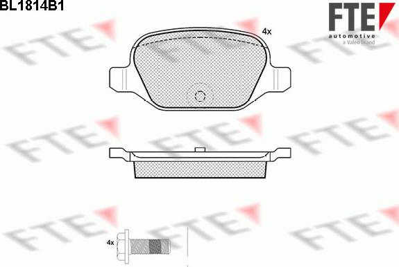 FTE 9010392 - Тормозные колодки, дисковые, комплект avtokuzovplus.com.ua