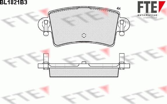 FTE 9010399 - Гальмівні колодки, дискові гальма autocars.com.ua