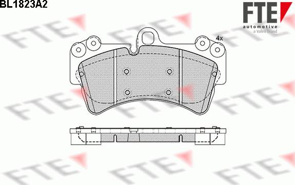 FTE 9010401 - Гальмівні колодки, дискові гальма autocars.com.ua