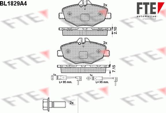 FTE BL1829A4 - Колодки тормозные autocars.com.ua