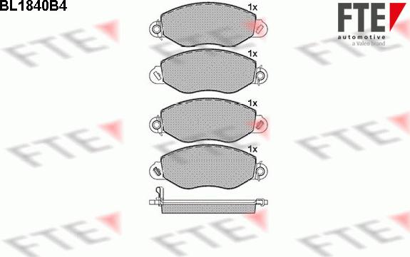 FTE 9010417 - Тормозные колодки, дисковые, комплект avtokuzovplus.com.ua