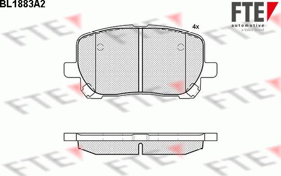 FTE 9010468 - Тормозные колодки, дисковые, комплект avtokuzovplus.com.ua