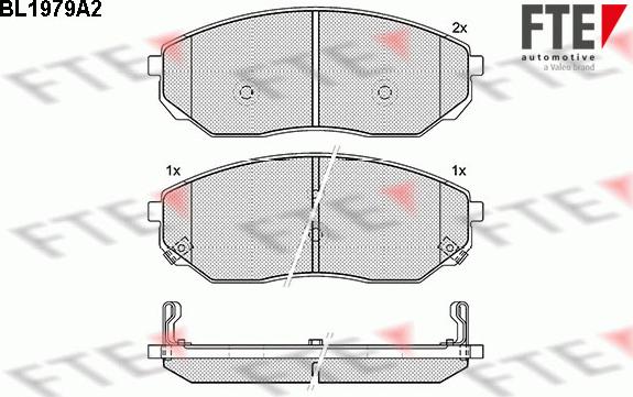 FTE 9010569 - Гальмівні колодки, дискові гальма autocars.com.ua