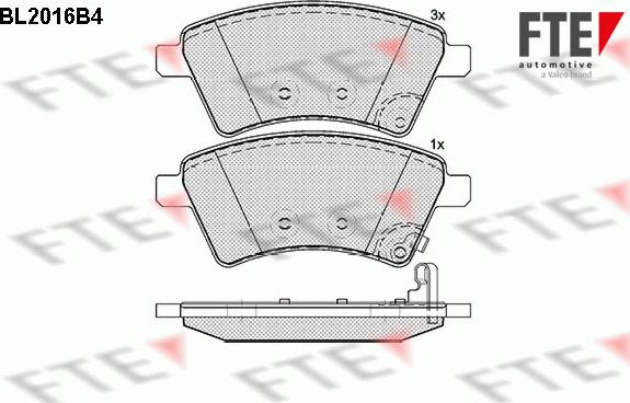 FTE 9010603 - Гальмівні колодки, дискові гальма autocars.com.ua