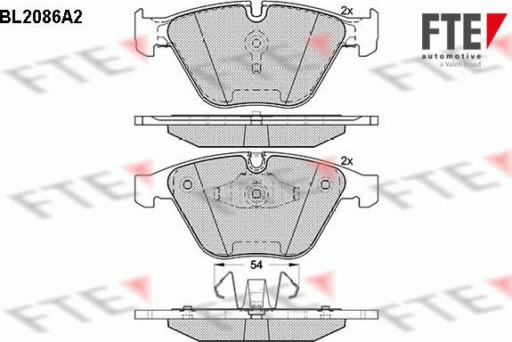 FTE 9010670 - Тормозные колодки, дисковые, комплект autodnr.net