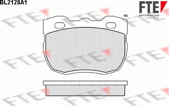 FTE 9010680 - Тормозные колодки, дисковые, комплект avtokuzovplus.com.ua