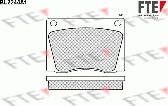 FTE 9010695 - Тормозные колодки, дисковые, комплект avtokuzovplus.com.ua