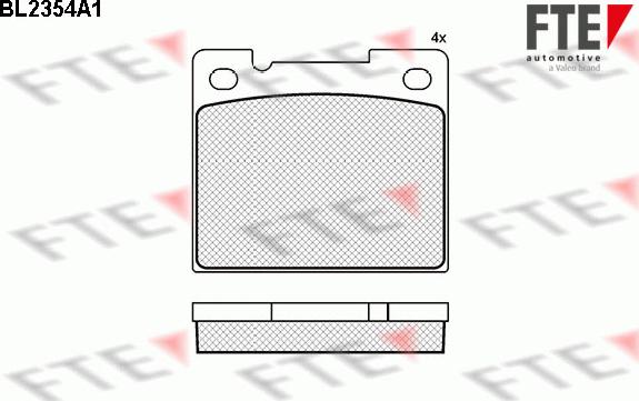 FTE 9010707 - Тормозные колодки, дисковые, комплект avtokuzovplus.com.ua