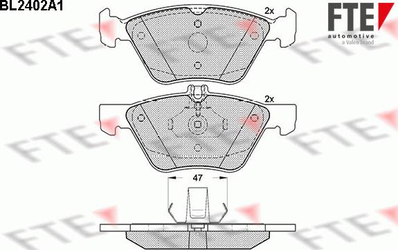 FTE 9010721 - Тормозные колодки, дисковые, комплект autodnr.net