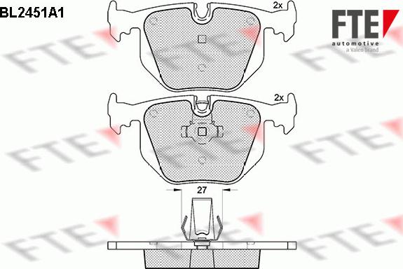 FTE 9010742 - Тормозные колодки, дисковые, комплект avtokuzovplus.com.ua