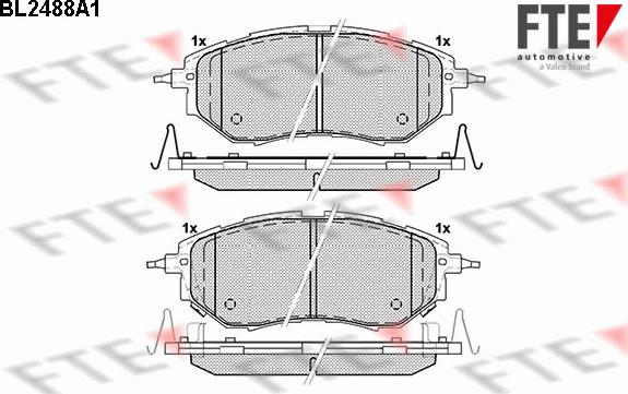 FTE 9010761 - Гальмівні колодки, дискові гальма autocars.com.ua