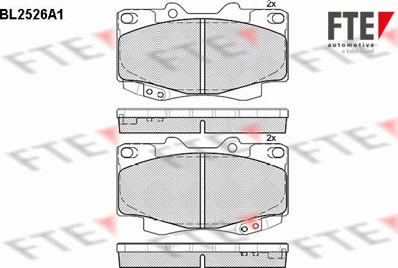 FTE 9010781 - Тормозные колодки, дисковые, комплект avtokuzovplus.com.ua