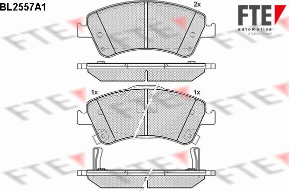 FTE 9010811 - Гальмівні колодки, дискові гальма autocars.com.ua