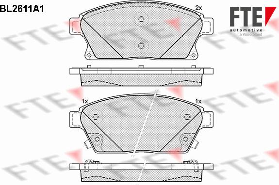 FTE 9010858 - Тормозные колодки, дисковые, комплект autodnr.net