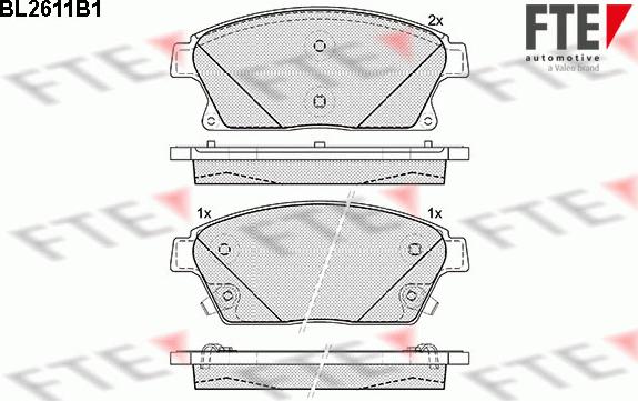 FTE 9010859 - Тормозные колодки, дисковые, комплект autodnr.net